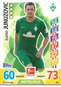2017-18 Topps Match Attax Bundesliga #50 Zlatko Junuzovic Front