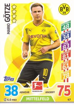 Sticker 59 Mario Götze TOPPS Bundesliga 2017/2018 