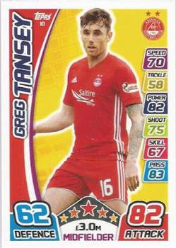 2017-18 Topps Match Attax SPFL #10 Greg Tansey Front