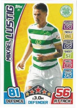 2017-18 Topps Match Attax SPFL #21 Mikael Lustig Front