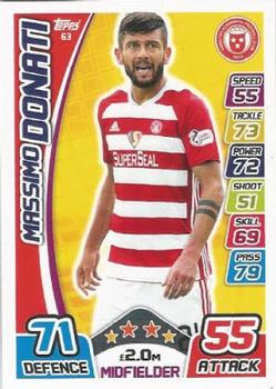 2017-18 Topps Match Attax SPFL #63 Massimo Donati Front