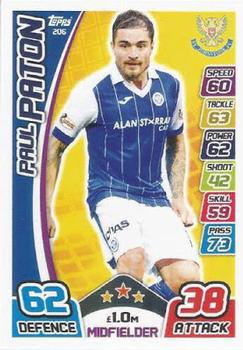2017-18 Topps Match Attax SPFL #206 Paul Paton Front