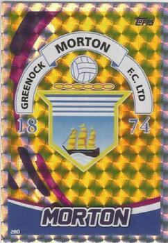 2017-18 Topps Match Attax SPFL #280 Greenock Morton Club Badge Front