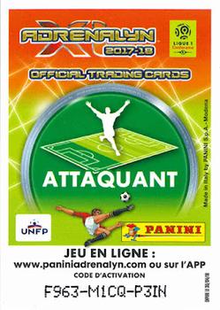 2017-18 Panini Adrenalyn XL Ligue 1 #46 Francois Kamano Back