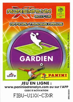 2017-18 Panini Adrenalyn XL Ligue 1 #343 Mamadou Samassa Back