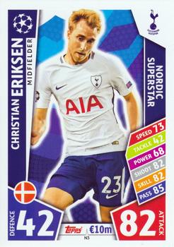2017-18 Topps Match Attax UEFA Champions League - Nordic Exclusives #N3 Christian Eriksen Front