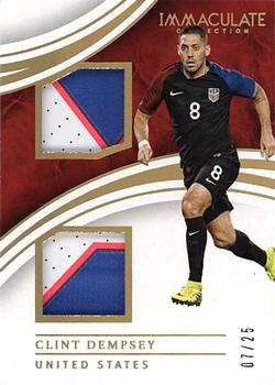 2017-18 Panini Immaculate Collection - Brace Materials Prime #BR-CD Clint Dempsey Front