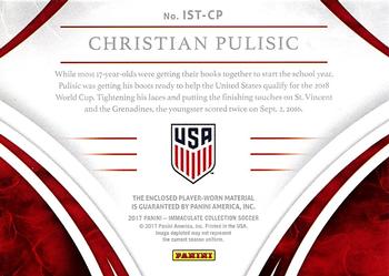 2017-18 Panini Immaculate Collection - Immaculate Standard #IST-CP Christian Pulisic Back