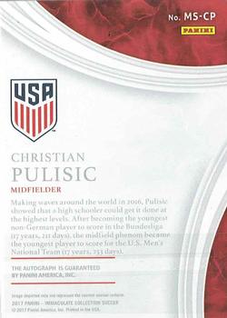 2017-18 Panini Immaculate Collection - Marquee Signatures #MS-CP Christian Pulisic Back