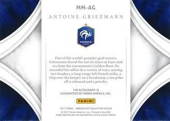 2017-18 Panini Immaculate Collection - Modern Marks Gold #MM-AG Antoine Griezmann Back
