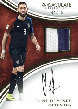2017-18 Panini Immaculate Collection - Patch Autographs #P-CD Clint Dempsey Front