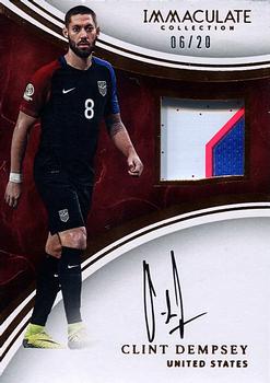 2017-18 Panini Immaculate Collection - Patch Autographs Bronze #P-CD Clint Dempsey Front