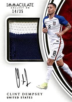 2017-18 Panini Immaculate Collection - Premium Patch Autographs #PP-CD Clint Dempsey Front