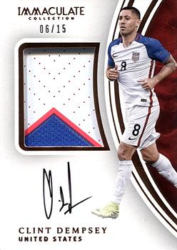 2017-18 Panini Immaculate Collection - Premium Patch Autographs Bronze #PP-CD Clint Dempsey Front