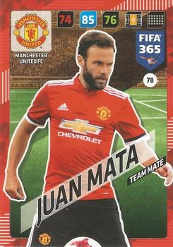 JUAN MATA "FREESTYLER" Trading Card Match Attax 17/18 Manchester United Utd 2017 