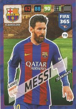2017-18 Panini Adrenalyn XL FIFA 365 #115 Lionel Messi Front