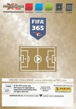 2017-18 Panini Adrenalyn XL FIFA 365 #122 Sergio Ramos Back