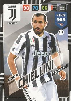 2017-18 Panini Adrenalyn XL FIFA 365 #217 Giorgio Chiellini Front
