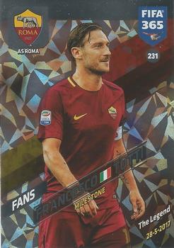 2017-18 Panini Adrenalyn XL FIFA 365 #231 Francesco Totti Front