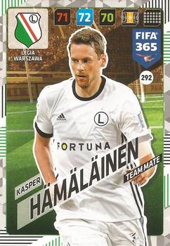 2017-18 Panini Adrenalyn XL FIFA 365 #292 Kasper Hämäläinen Front
