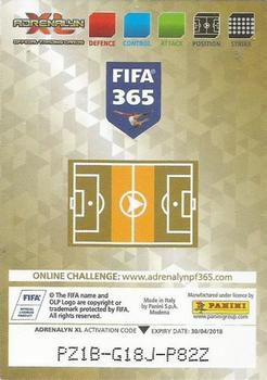 2017-18 Panini Adrenalyn XL FIFA 365 #346 Nicolas Gaitan Back
