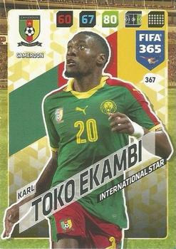 2017-18 Panini Adrenalyn XL FIFA 365 #367 Karl Toko Ekambi Front