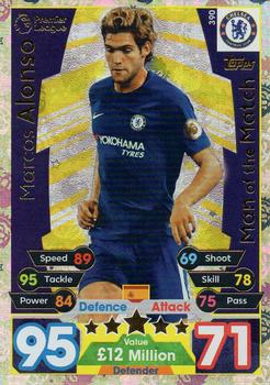2017-18 Topps Match Attax Premier League - Man of the Match #390 Marcos Alonso Front