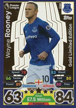 2017-18 Topps Match Attax Premier League - Limited Edition Gold #LE6G Wayne Rooney Front