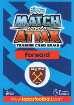 2017-18 Topps Match Attax Premier League - Limited Edition Gold #LE7G Javier Hernandez Back
