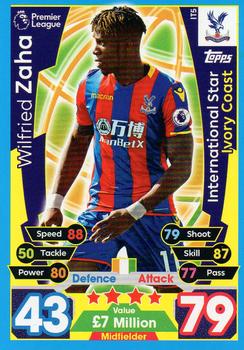 WILFRIED ZAHA Trading Card Topps Inspired by 77 Premier League Crystal Palace 