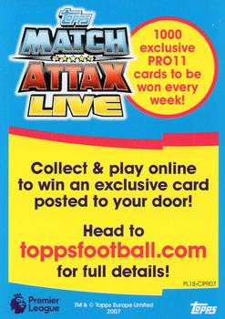 2017-18 Topps Match Attax Premier League - Pro 11 Match Attax Live code cards #PL18-CIPR07 Pedro Back