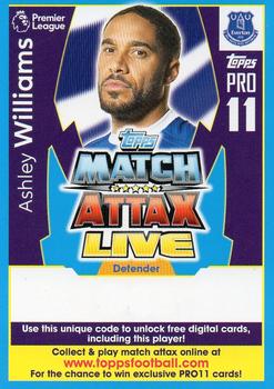 2017-18 Topps Match Attax Premier League - Pro 11 Match Attax Live code cards #PL18-CIPR09 Ashley Williams Front