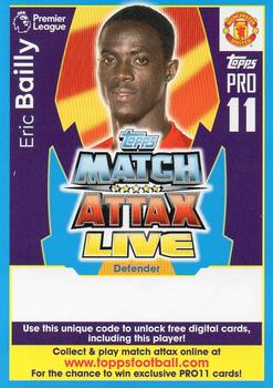2017-18 Topps Match Attax Premier League - Pro 11 Match Attax Live code cards #PL18-CIPR18 Eric Bailly Front