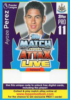 2017-18 Topps Match Attax Premier League - Pro 11 Match Attax Live code cards #PL18-CIPR21 Ayoze Perez Front