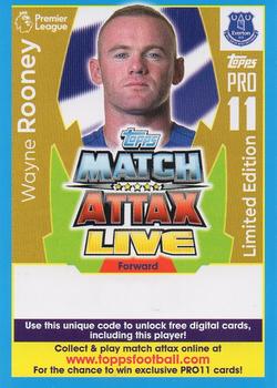 2017-18 Topps Match Attax Premier League - Pro 11 Match Attax Live code cards #PL18-CIL06 Wayne Rooney Front