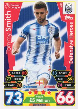 2017-18 Topps Match Attax Premier League - Mega Tin Exclusives : Defensive Heroes #MT5 Tommy Smith Front