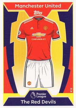 2017-18 Topps Match Attax Premier League - Kit #K12 Manchester United Front