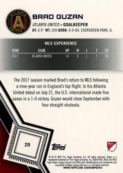 2018 Topps MLS #20 Brad Guzan Back