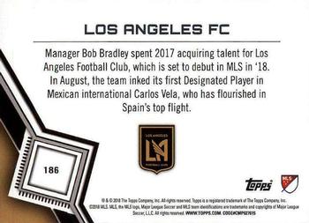 2018 Topps MLS #186 Los Angeles FC Back
