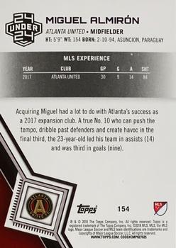 2018 Topps MLS #154 Miguel Almirón Back
