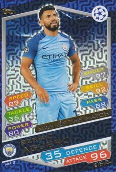 2016-17 Topps Match Attax UEFA Champions League - Man of the Match #MM8 Sergio Aguero Front