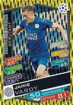 2016-17 Topps Match Attax UEFA Champions League - Exclusive Edition #S13 Jamie Vardy Front
