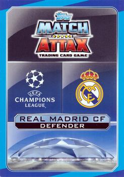2016-17 Topps Match Attax UEFA Champions League - Limited Edition Silver #LEMTS Sergio Ramos Back
