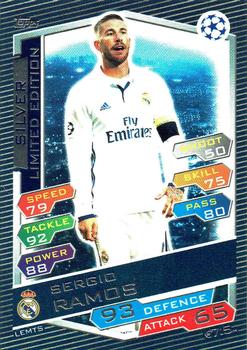 2016-17 Topps Match Attax UEFA Champions League - Limited Edition Silver #LEMTS Sergio Ramos Front
