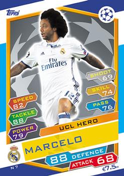 2016-17 Topps Match Attax UEFA Champions League - Nordic Edition - Scandinavian Star & UCL Hero #N7 Marcelo Front