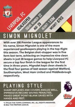 2017-18 Topps Premier Gold #68 Simon Mignolet Back