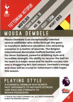2017-18 Topps Premier Gold #125 Mousa Dembele Back