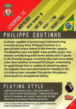 2017-18 Topps Premier Gold #160 Philippe Coutinho Back