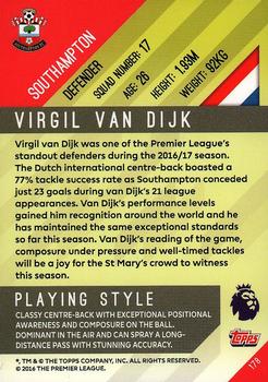 2017-18 Topps Premier Gold #178 Virgil Van Dijk Back