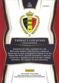 2017-18 Panini Select - Checkerboard #125 Thibaut Courtois Back